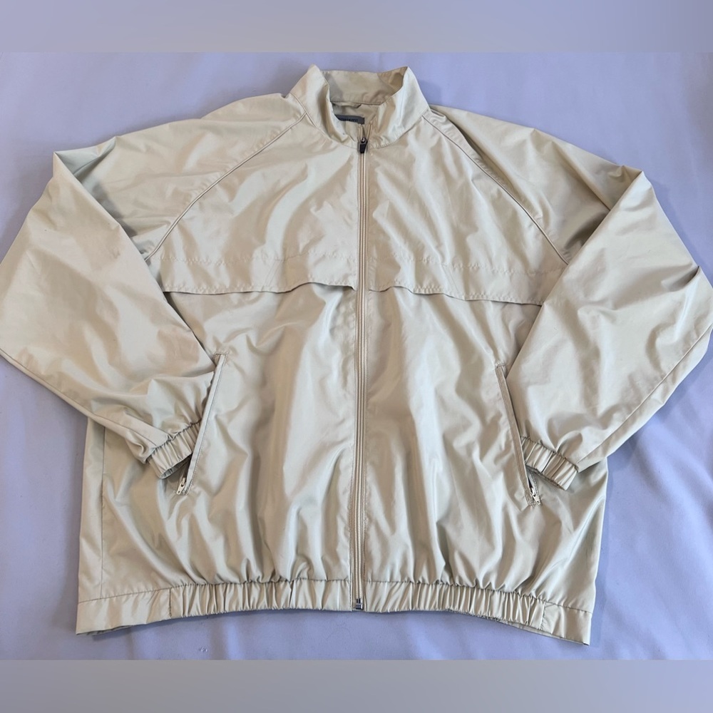 Johnston & Murphy Jacket Men Long Sleeve Lightweight Performance Zip Up Sz XL